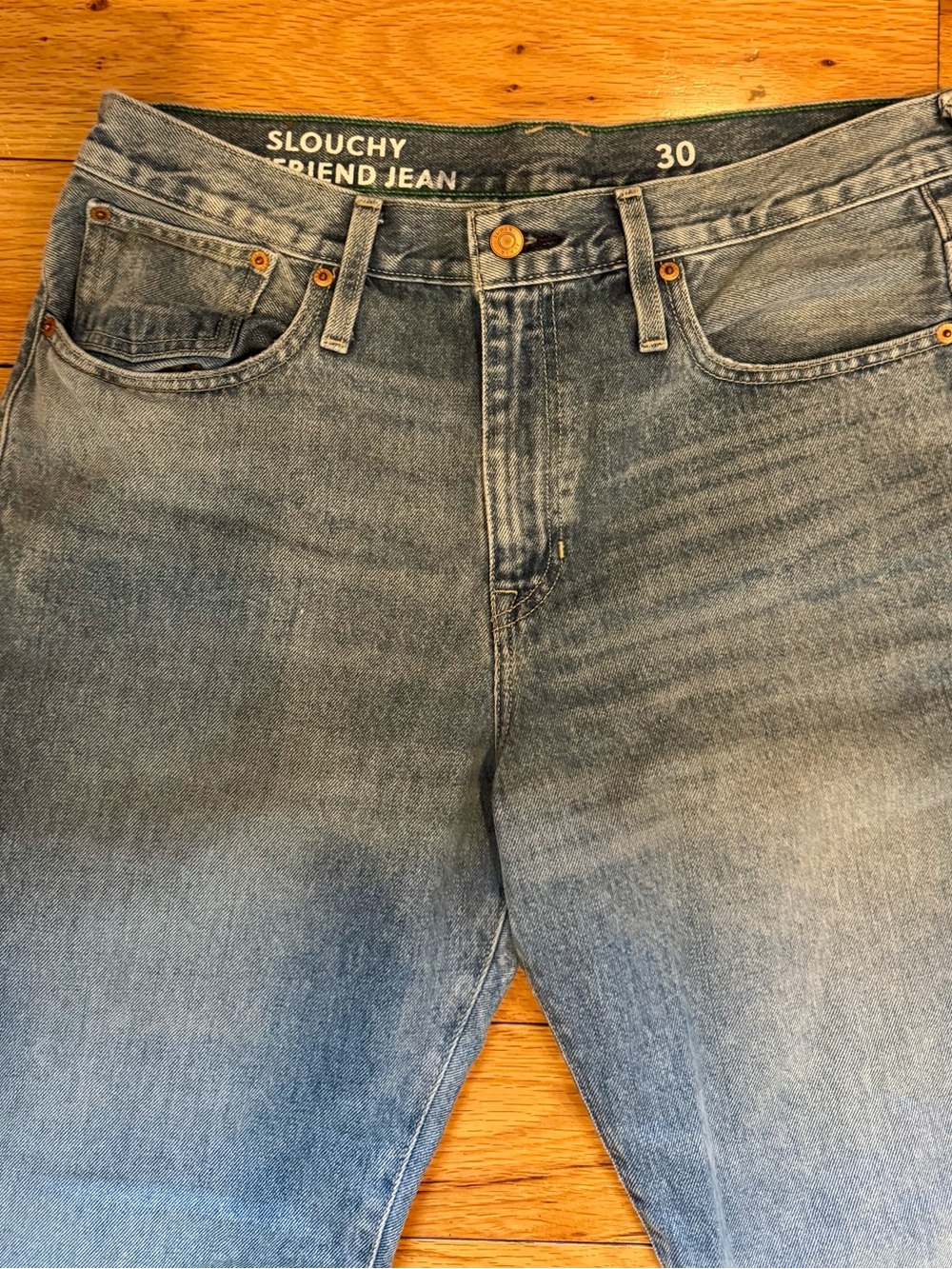 J. Crew Slouchy Boyfriend Jeans in Light Wash Blue - Picture 3 of 8